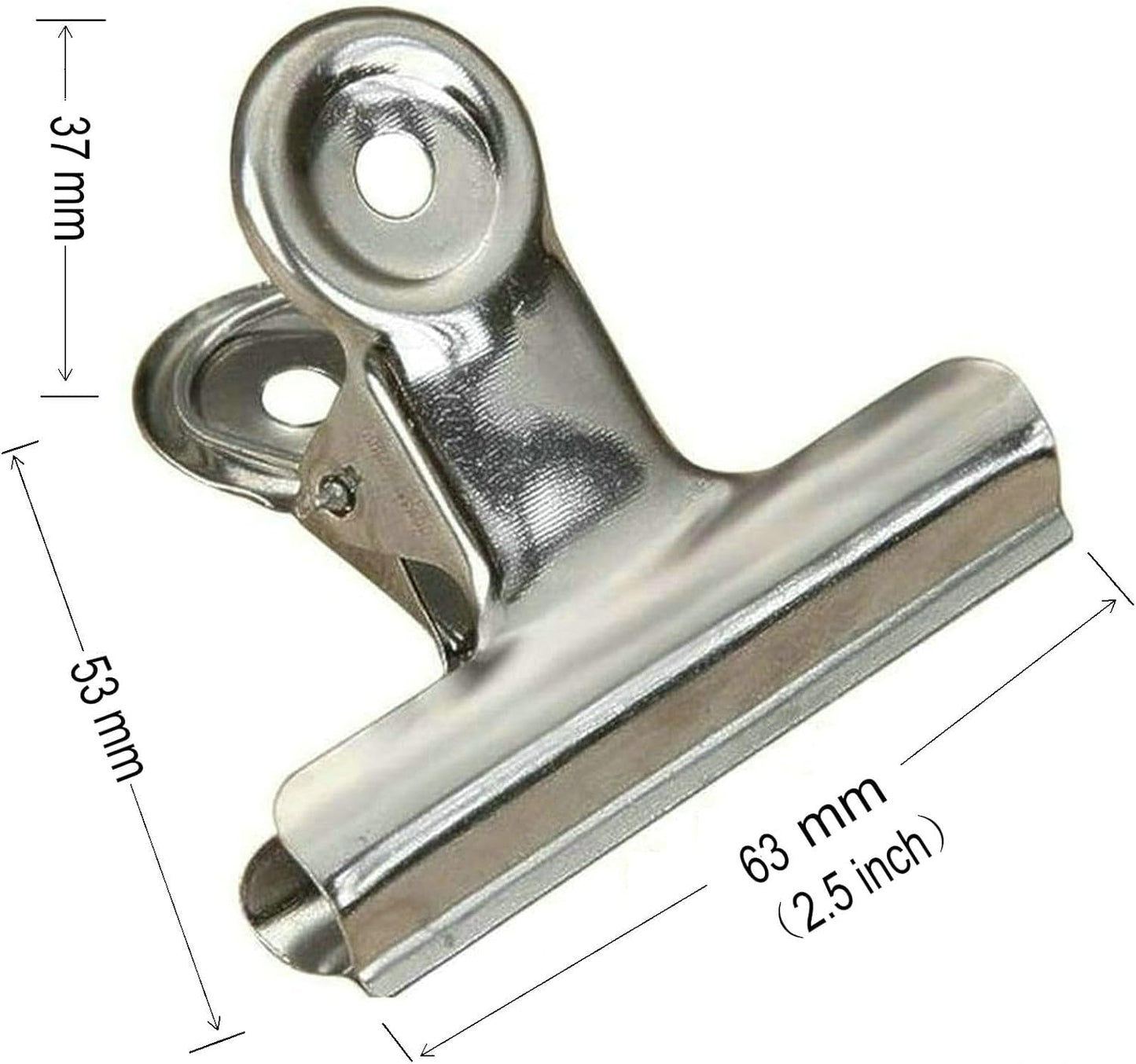 18 Pack Stainless Steel Chip Bag Clips Heavy Duty Food Bags Clamp Clips for Kitchen Office School, 3 Sizes(3In, 2.5In, 2In)