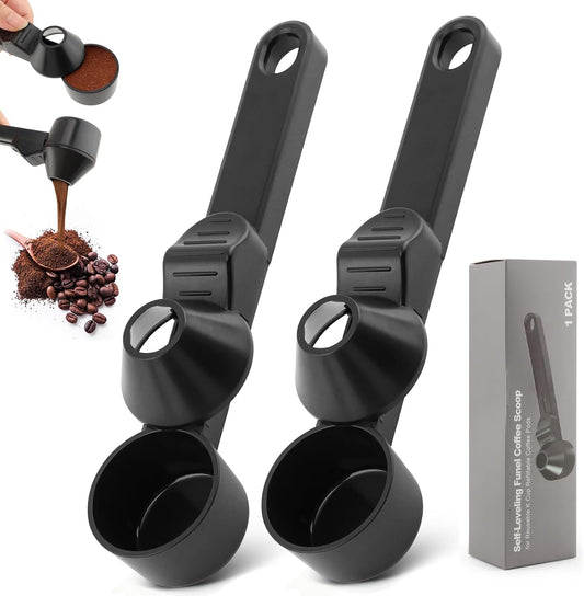 Scoop Funnel Measuring Spoon 2 Pack 2 Tbsp Coffee Scoop for Powder and Drink Mix