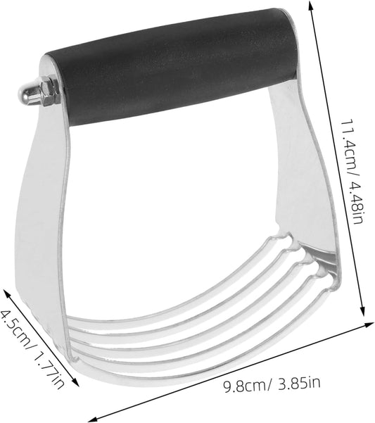 Dough Blender Stainless Steel with Built-in Scraper for Baking Mixing