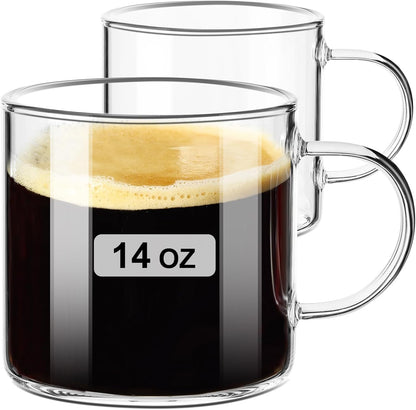 Espresso Cup with Handle, 2.5 OZ Double Spout Clear Glass Measuring Cup with Dual Scale, Espresso Shot Glass with V-Shaped Mouth, Espresso Accessories（1 pack）