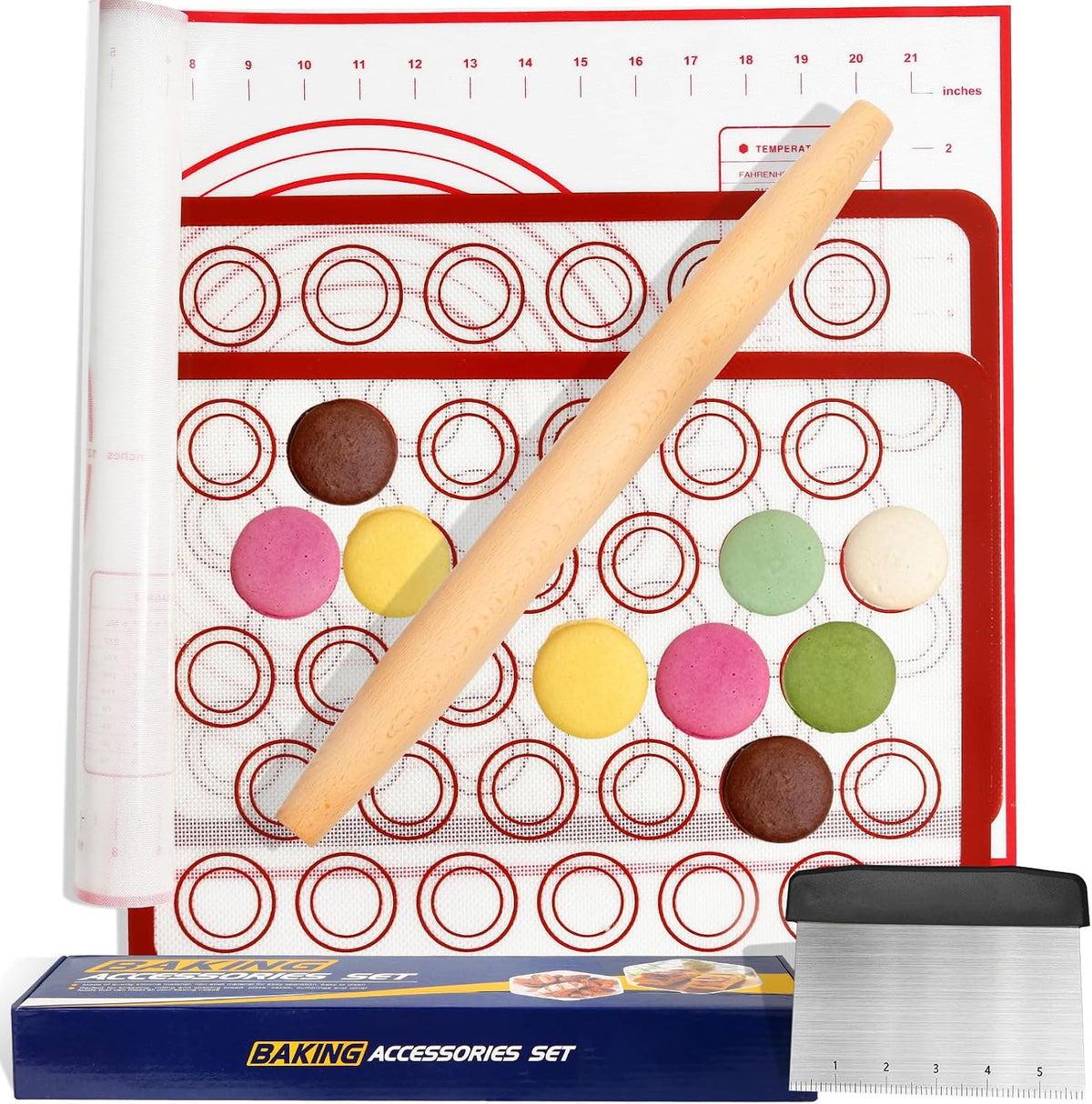 Silicone Baking Mat Sets, Food Safe Pastry Mat