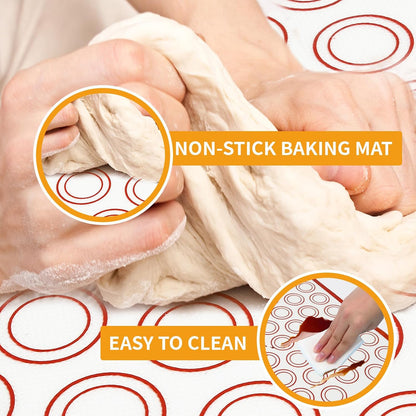 Silicone Baking Mat Sets, Food Safe Pastry Mat