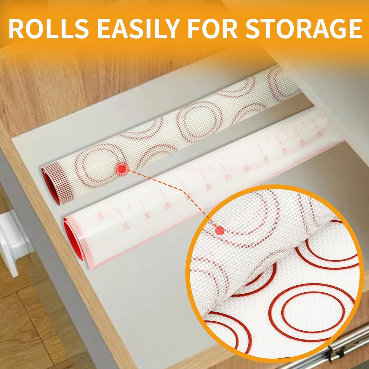 Silicone Baking Mat Sets, Food Safe Pastry Mat