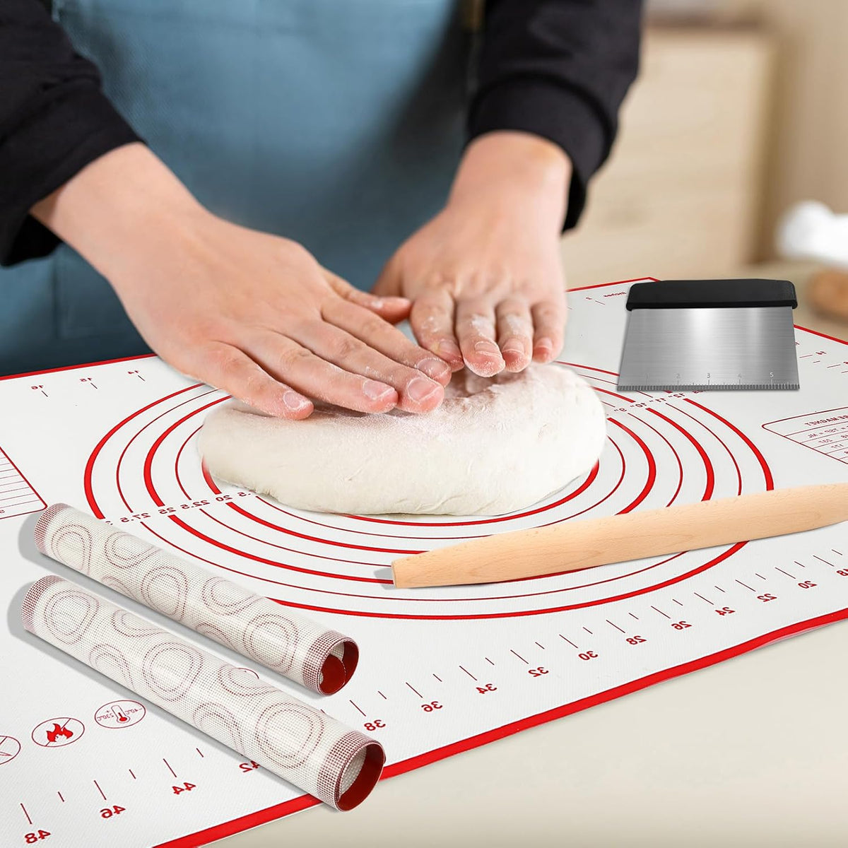 Silicone Baking Mat Sets, Food Safe Pastry Mat