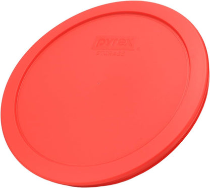 7402-PC (2) Blue & (2) Red Food Storage Lids - Made in USA | BPA-Free Plastic | Fits 7402 6-Cup Sculpted Mixing Bowl & 7203 7-Cup Glass Bowl | Round Shape | Dishwasher Safe