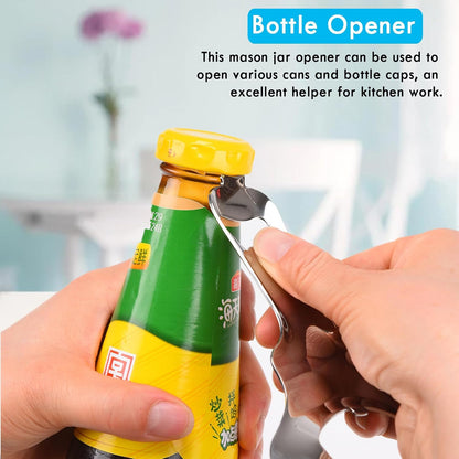 Mason Jar Opener for Canning Lids No Dents or Damage, Canning Supplies