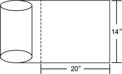 12x16 Plastic Produce Bags on a Roll - Clear Plastic Bags for Food, Vegetable, Fruits, Bread, Pet Bags and Grocery Clear Bag- 350 Bags/roll (1 Roll)