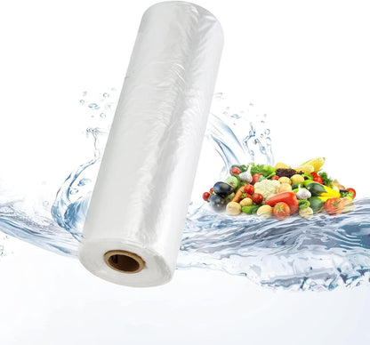 12x16 Plastic Produce Bags on a Roll - Clear Plastic Bags for Food, Vegetable, Fruits, Bread, Pet Bags and Grocery Clear Bag- 350 Bags/roll (1 Roll)