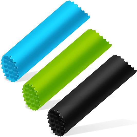 Garlic Peeler Tube Silicone Garlic Skin Remover Roller Garlic Tube Rollers Skin Remover Garlic Roller Peeling Tube Tool for Useful Kitchen Tools (3 Pcs)