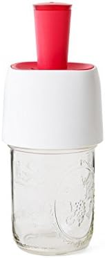 QuickPit Cherry Pitter Preserve Prep Lid (Baking White/Cherry)