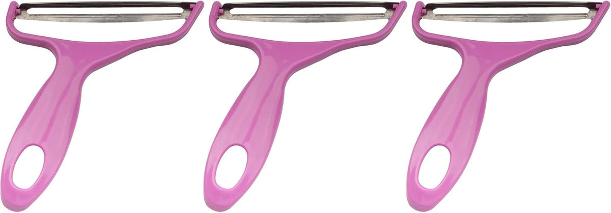 Y Shape 3-in-1 Serrated, Straight, Julienne Swiveled Multi-Blade Peeler - Green - 1 Peeler