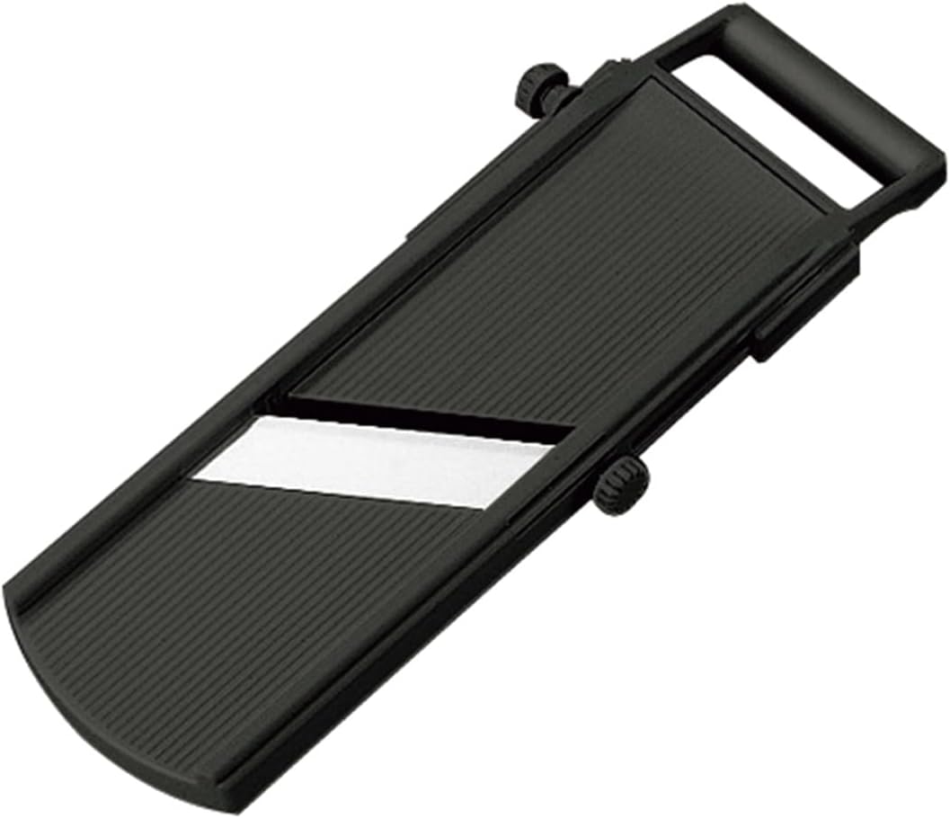 SAMURAI Slicer Japanese Mandoline Vegetable Slicer Made in Japan Adjustable Slice Thickness Stainless Steel Blade (Wide)