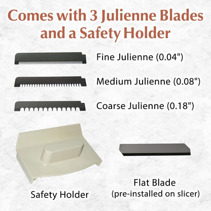 SAMURAI Slicer Japanese Mandoline Vegetable Slicer Made in Japan Adjustable Slice Thickness Stainless Steel Blade (Wide)
