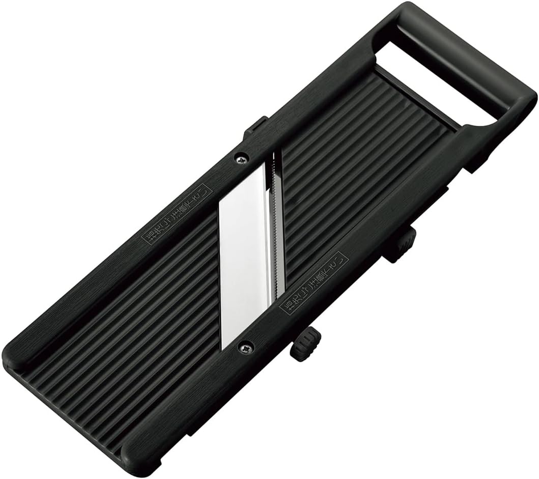 SAMURAI Slicer Japanese Mandoline Vegetable Slicer Made in Japan Adjustable Slice Thickness Stainless Steel Blade (Wide)