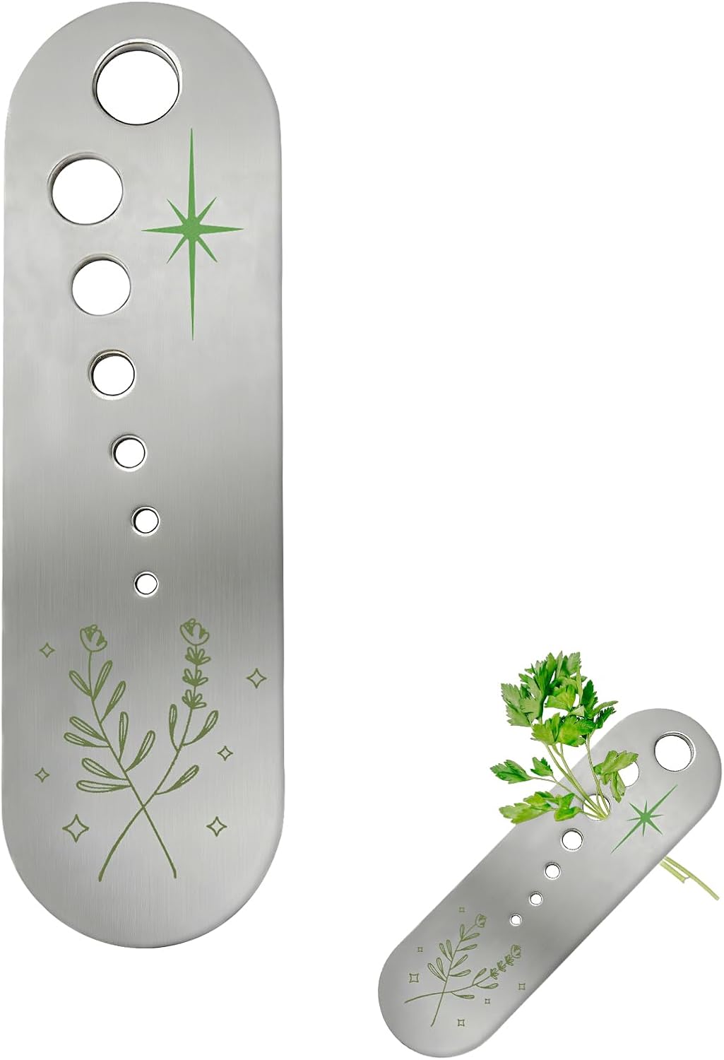 2Pcs Wooden Vegetable Leaf Separator, Pottery Herb Stripper Tool Supplies, Fun Kitchen Gadgets, Exquisite Herb Stripper Bowl Gifts for the Kitchen Suitable for Home Use & Chefs