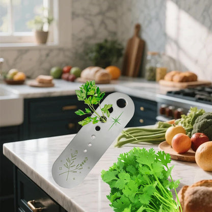 2Pcs Wooden Vegetable Leaf Separator, Pottery Herb Stripper Tool Supplies, Fun Kitchen Gadgets, Exquisite Herb Stripper Bowl Gifts for the Kitchen Suitable for Home Use & Chefs