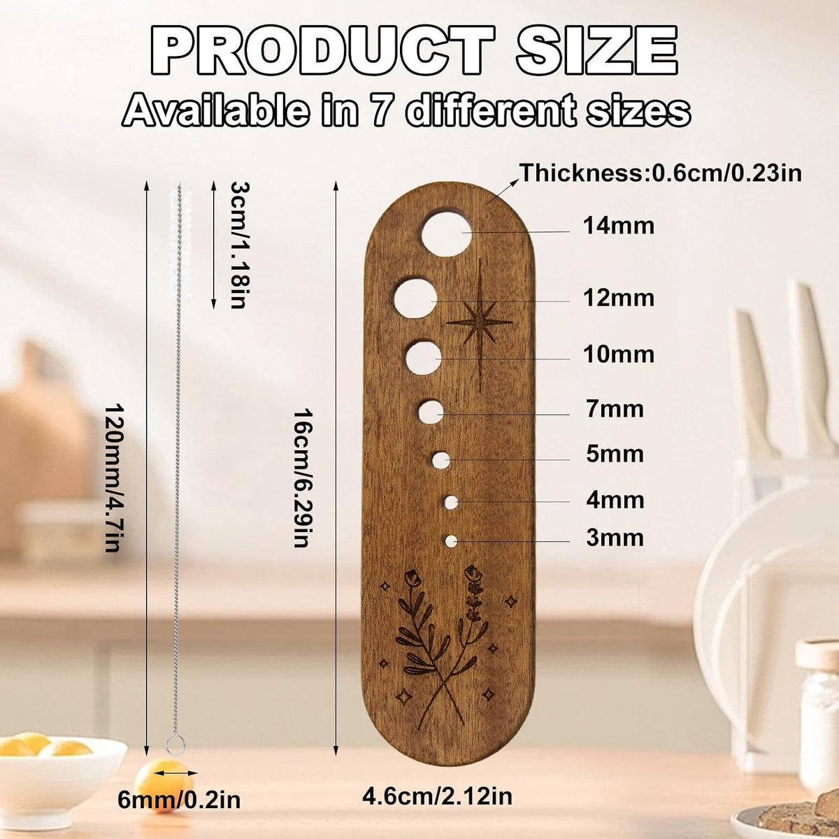 2Pcs Wooden Vegetable Leaf Separator, Pottery Herb Stripper Tool Supplies, Fun Kitchen Gadgets, Exquisite Herb Stripper Bowl Gifts for the Kitchen Suitable for Home Use & Chefs