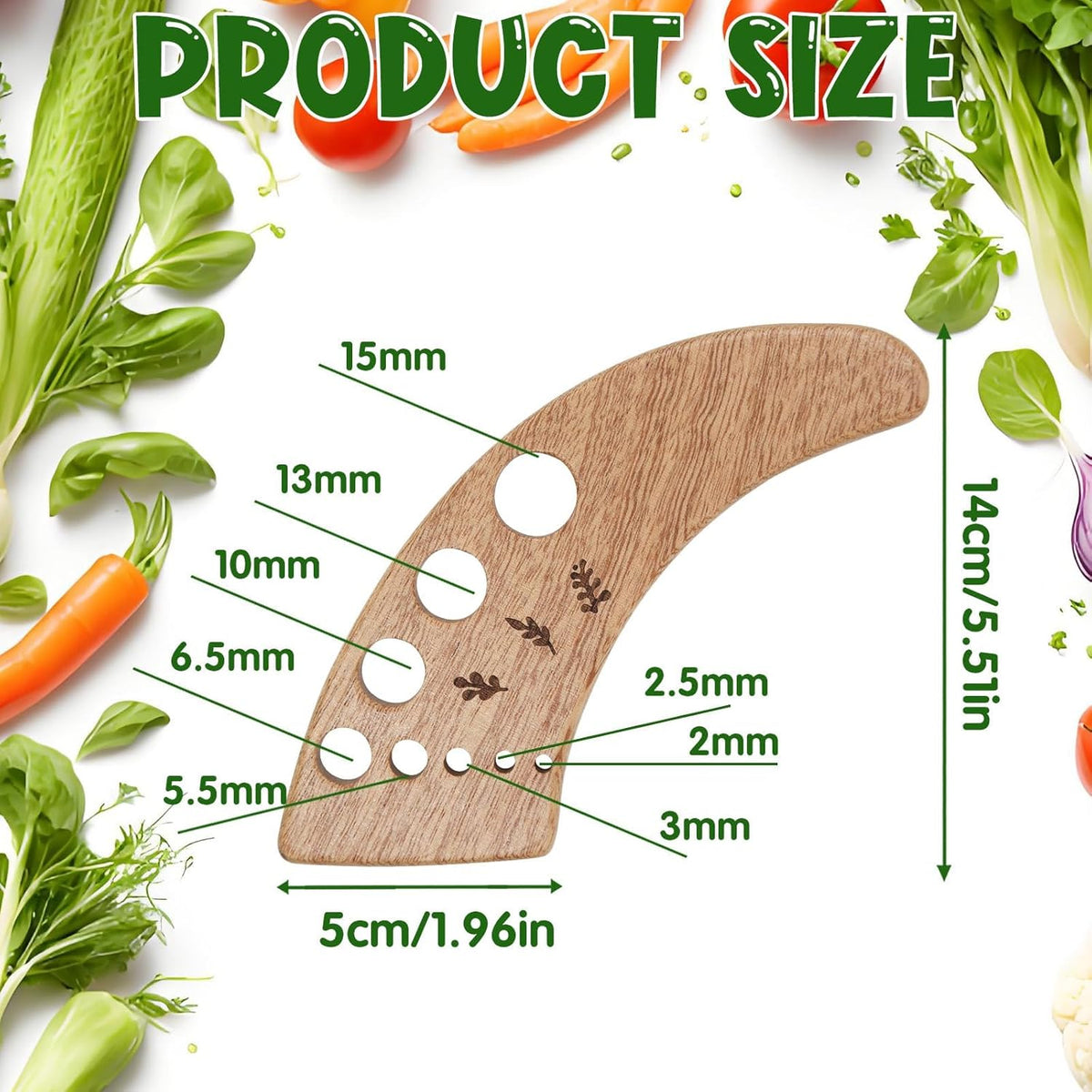2Pcs Wooden Vegetable Leaf Separator, Pottery Herb Stripper Tool Supplies, Fun Kitchen Gadgets, Exquisite Herb Stripper Bowl Gifts for the Kitchen Suitable for Home Use & Chefs