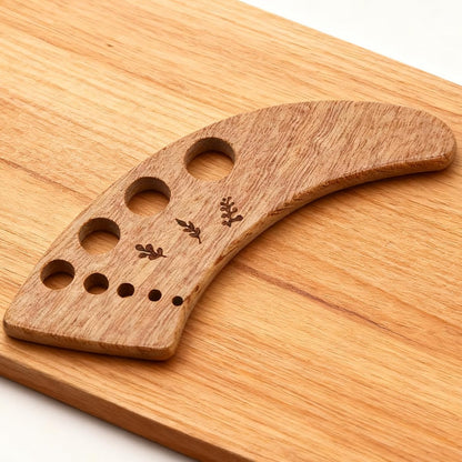 2Pcs Wooden Vegetable Leaf Separator, Pottery Herb Stripper Tool Supplies, Fun Kitchen Gadgets, Exquisite Herb Stripper Bowl Gifts for the Kitchen Suitable for Home Use & Chefs