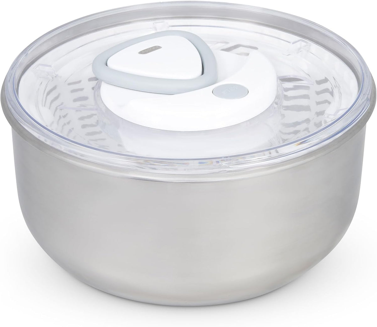 Easy Spin 2 AquaVent Large Salad Spinner - Salad Spinner with Pull Cord - Salad Bowl for 4 to 6 Servings - Manual Vegetable and Fruit Dryer - Vegetable Spinner with Brake - Green, Large
