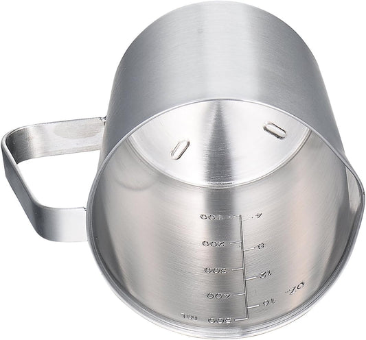 SUS304 Stainless Steel Measuring Cup Pitcher, 16oz/2Cup/500mL Metal Measuring Cup with Precision Engraved Markings for Kitchen Baking, Frothing, Liquid, Coffee, Milk