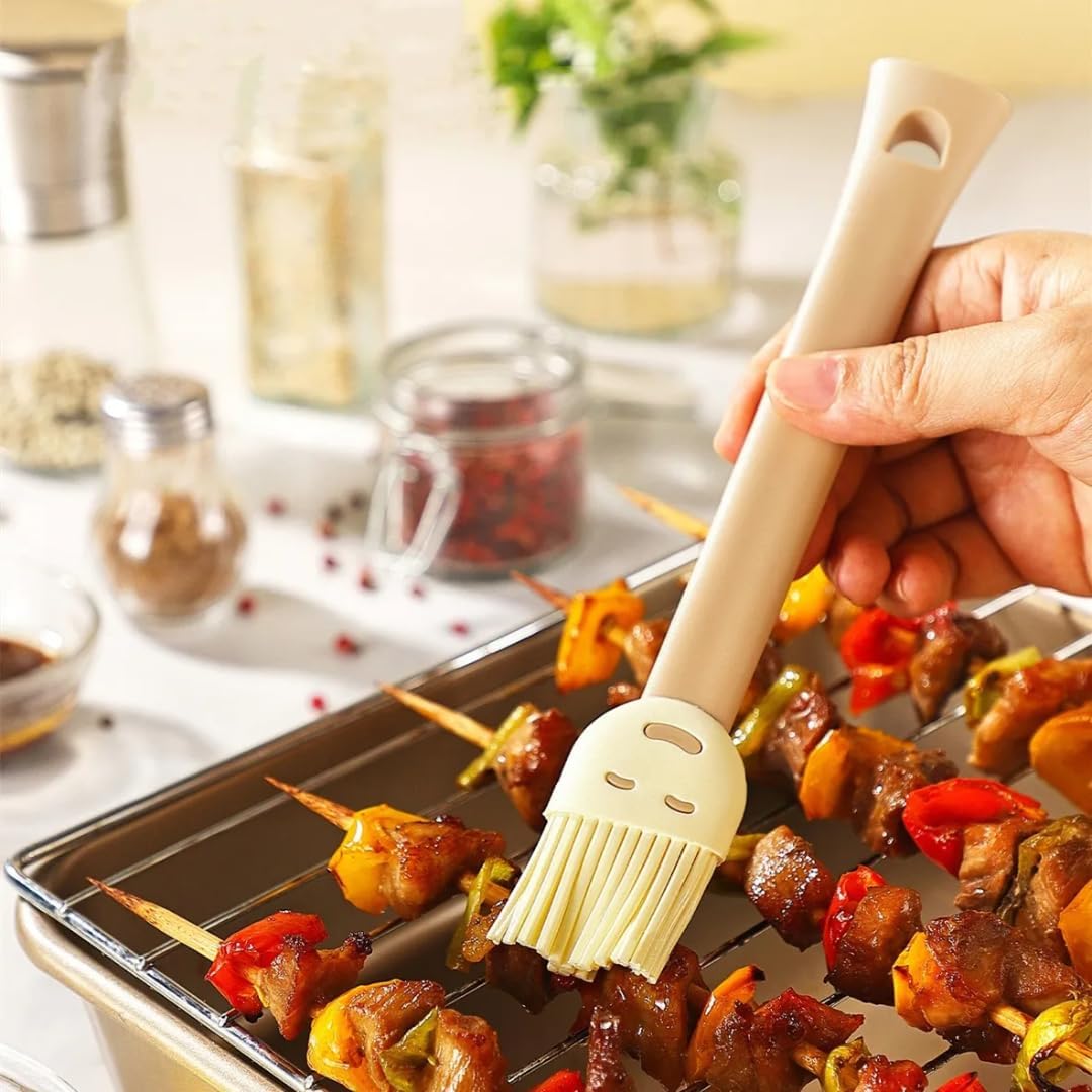 Silicone Pastry Brush and Spatula Set, | BPA Free, Heat Resistant, Non Stick, For Baking, BBQ, Grilling
