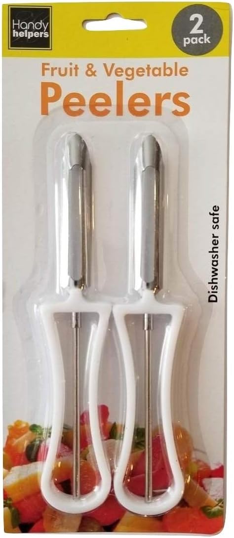 2 Piece Swivel Vegetable Peeler Set - Ideal for Apples, Carrots, Potatoes (1 Set)