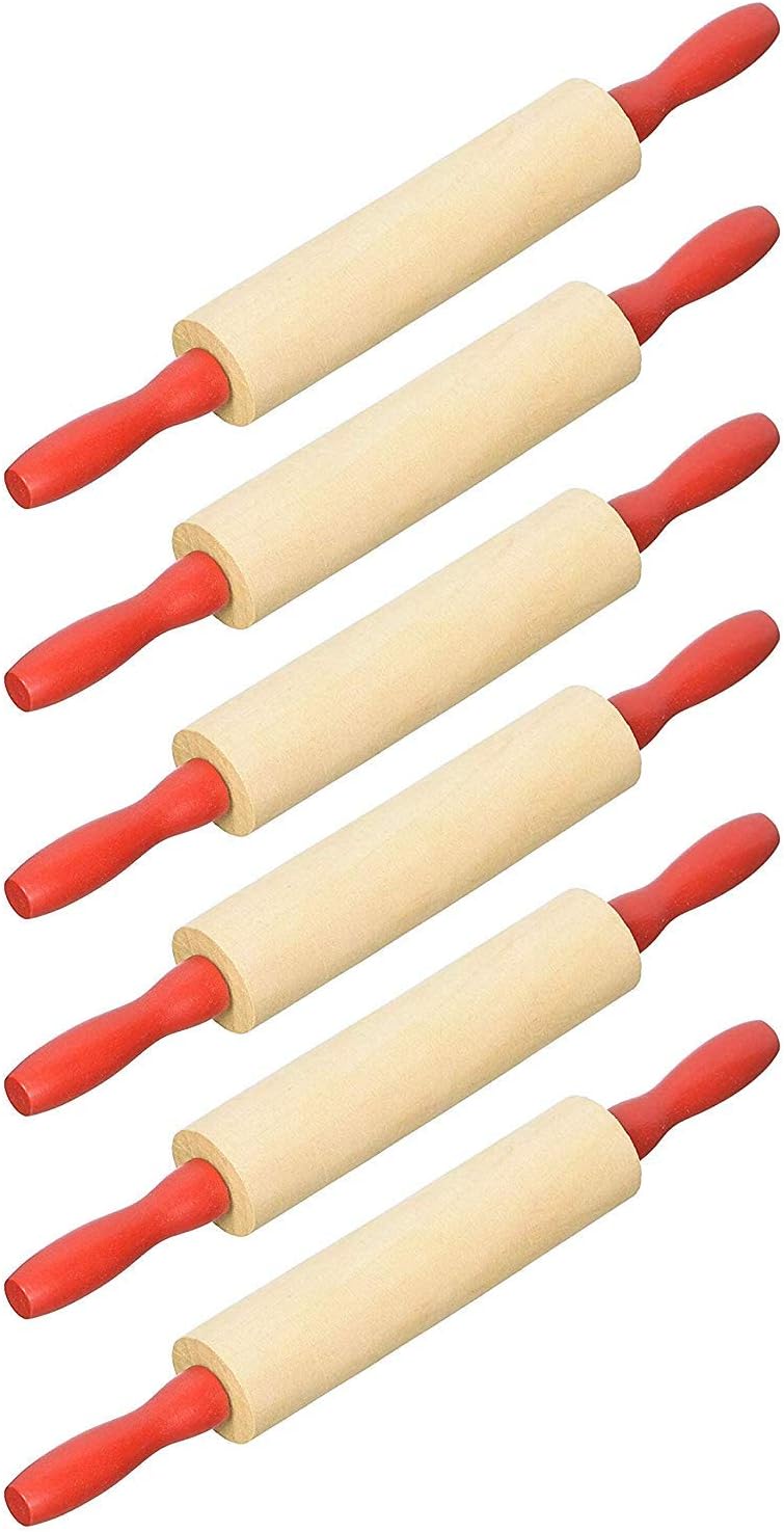 7.5 Inch Wood Child Rolling Pin, Six per Order
