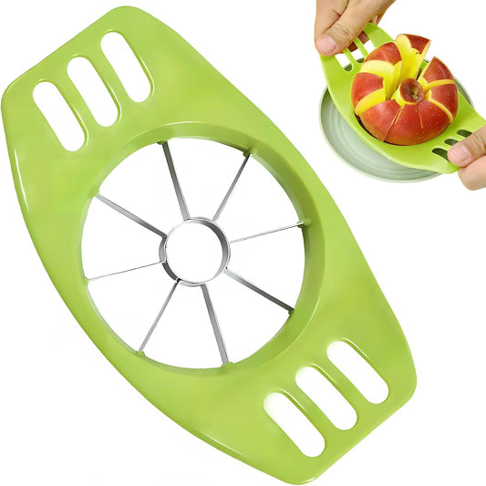Apple Cutter Slicer 3.5 Inch,Stainless Steel Apple Corer for Fruits,Vegetables(Green）