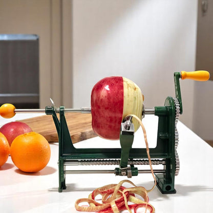 Hand Crank Orange Twist Peeler Machine, Multifunction Stainless Steel Fruit & Citrus Peeling Tool for Apple Kiwi Potato, Adjustable Clamp-on Kitchen Gadgets for Desk or Table, Household Tool