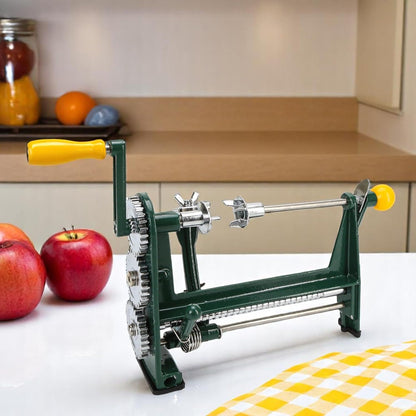 Hand Crank Orange Twist Peeler Machine, Multifunction Stainless Steel Fruit & Citrus Peeling Tool for Apple Kiwi Potato, Adjustable Clamp-on Kitchen Gadgets for Desk or Table, Household Tool