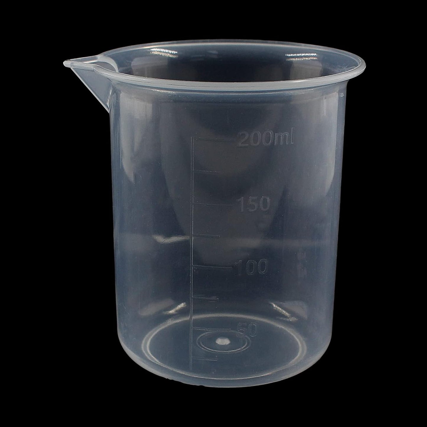 100ml/3.4oz Plastic Graduated Beaker (3 Pack), Transparent PP Measuring Cup Mixing Cup for Kitchen Lab