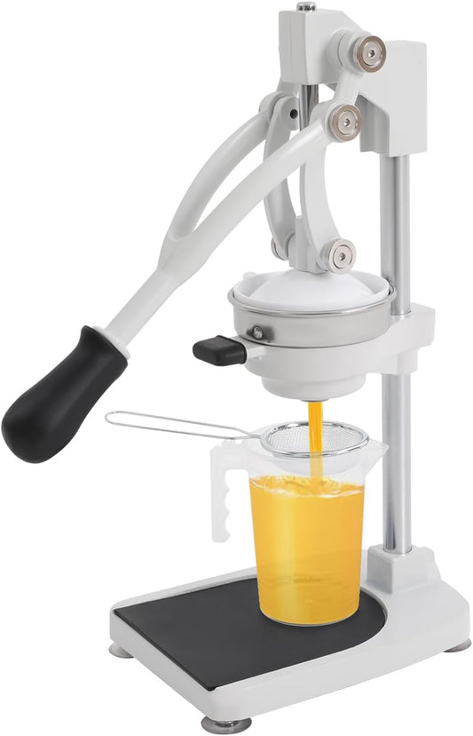 Manual Juicer, Cast Iron Juicer, Citrus Juicer with Stable Base Commercial Grade Manual Press for Orange Lemon Lime Grapefruit and Pomegranate