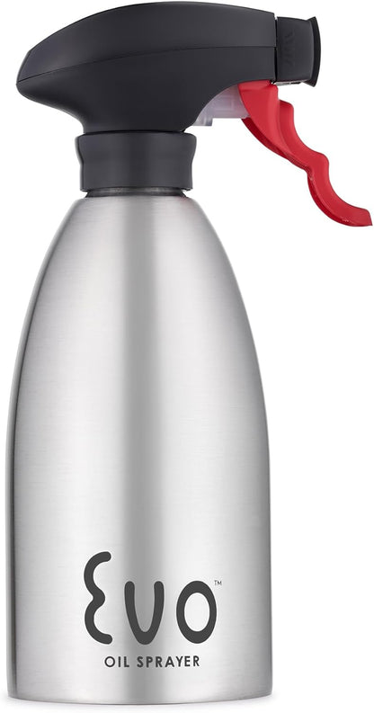 18/8 Stainless Steel, Non-Aerosol for Olive, Cooking Oils, and Vinegars, Silver, 16-Ounce Capacity