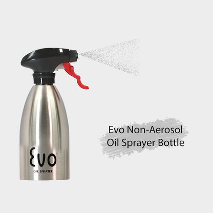 18/8 Stainless Steel, Non-Aerosol for Olive, Cooking Oils, and Vinegars, Silver, 16-Ounce Capacity
