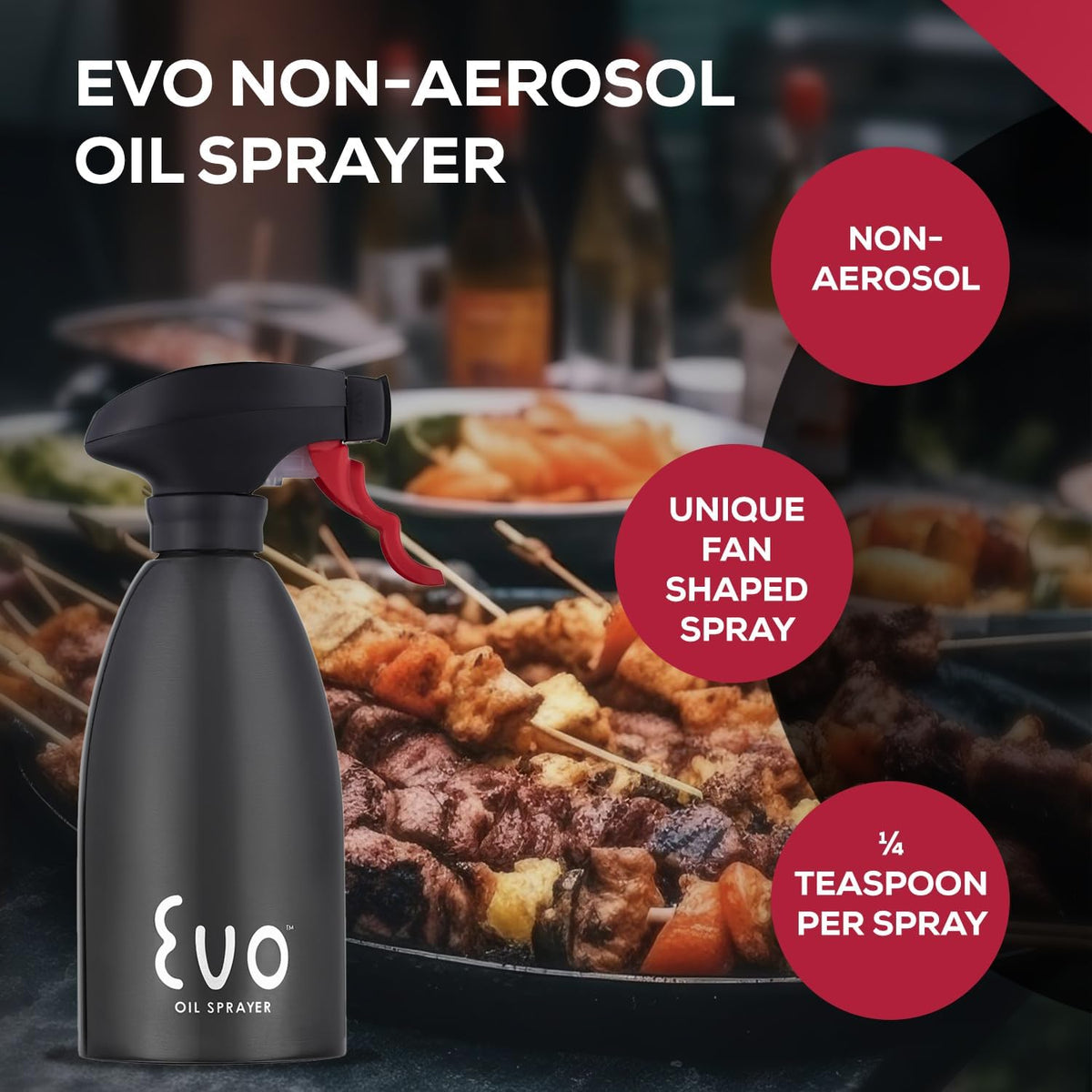 18/8 Stainless Steel, Non-Aerosol for Olive, Cooking Oils, and Vinegars, Silver, 16-Ounce Capacity