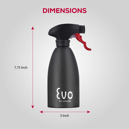 18/8 Stainless Steel, Non-Aerosol for Olive, Cooking Oils, and Vinegars, Silver, 16-Ounce Capacity
