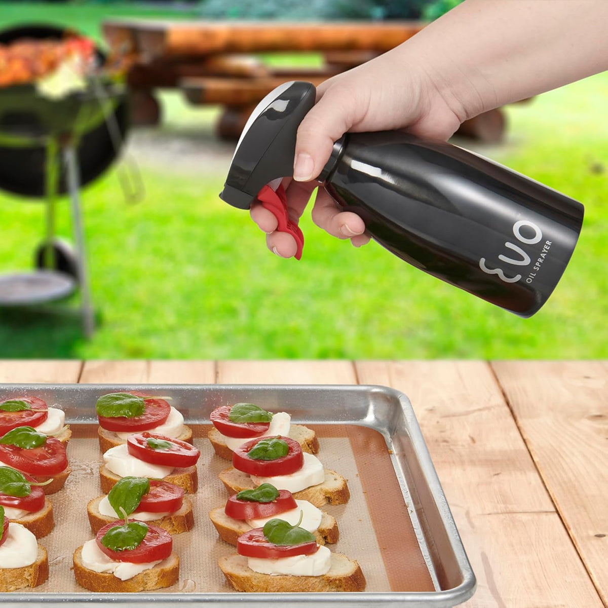 18/8 Stainless Steel, Non-Aerosol for Olive, Cooking Oils, and Vinegars, Silver, 16-Ounce Capacity
