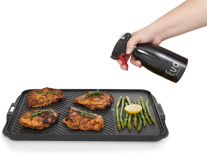 18/8 Stainless Steel, Non-Aerosol for Olive, Cooking Oils, and Vinegars, Silver, 16-Ounce Capacity