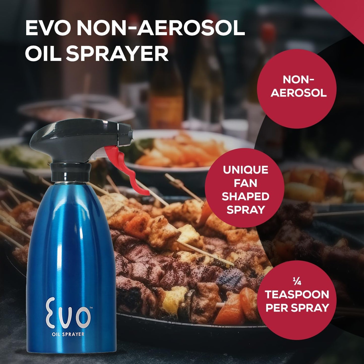 18/8 Stainless Steel, Non-Aerosol for Olive, Cooking Oils, and Vinegars, Silver, 16-Ounce Capacity