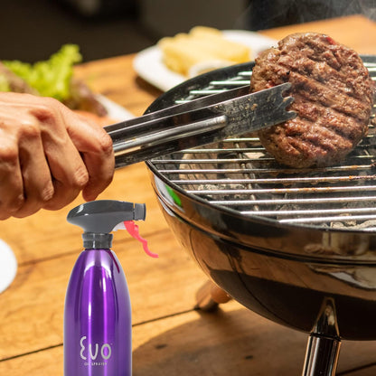 18/8 Stainless Steel, Non-Aerosol for Olive, Cooking Oils, and Vinegars, Silver, 16-Ounce Capacity