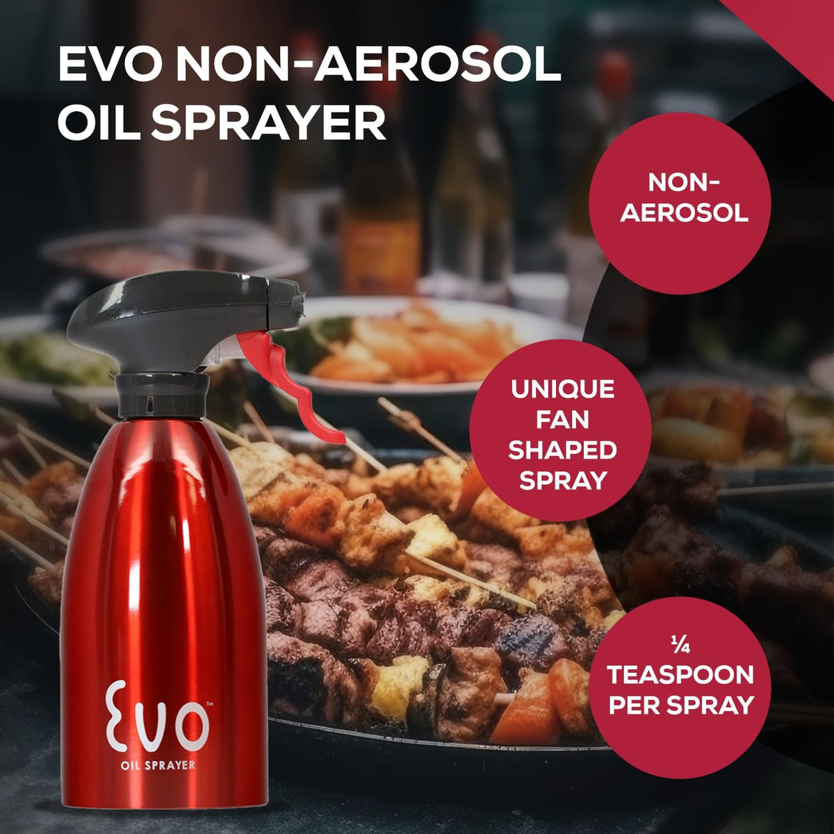 18/8 Stainless Steel, Non-Aerosol for Olive, Cooking Oils, and Vinegars, Silver, 16-Ounce Capacity