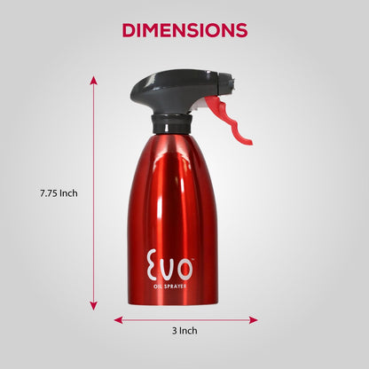 18/8 Stainless Steel, Non-Aerosol for Olive, Cooking Oils, and Vinegars, Silver, 16-Ounce Capacity