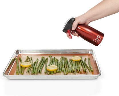 18/8 Stainless Steel, Non-Aerosol for Olive, Cooking Oils, and Vinegars, Silver, 16-Ounce Capacity