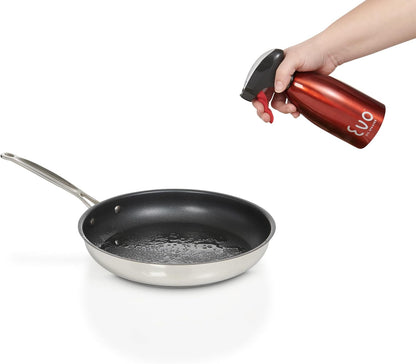 18/8 Stainless Steel, Non-Aerosol for Olive, Cooking Oils, and Vinegars, Silver, 16-Ounce Capacity