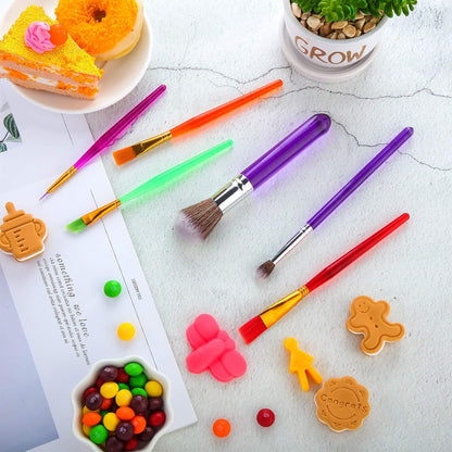 8 Pcs Cake Decorating Brushes Set Dry Brush Food Painting