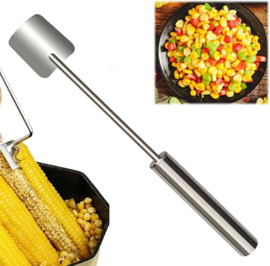 2026 Corn Peeler for Corn on the Cob, Stainless Steel Corn Cob Stripper Tool for Stripping off Corn Kernel From Cob，Restaurant Chefs, Outdoor Dining Enthusiasts。