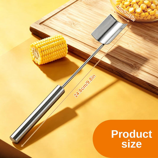 2026 Corn Peeler for Corn on the Cob, Stainless Steel Corn Cob Stripper Tool for Stripping off Corn Kernel From Cob，Restaurant Chefs, Outdoor Dining Enthusiasts。