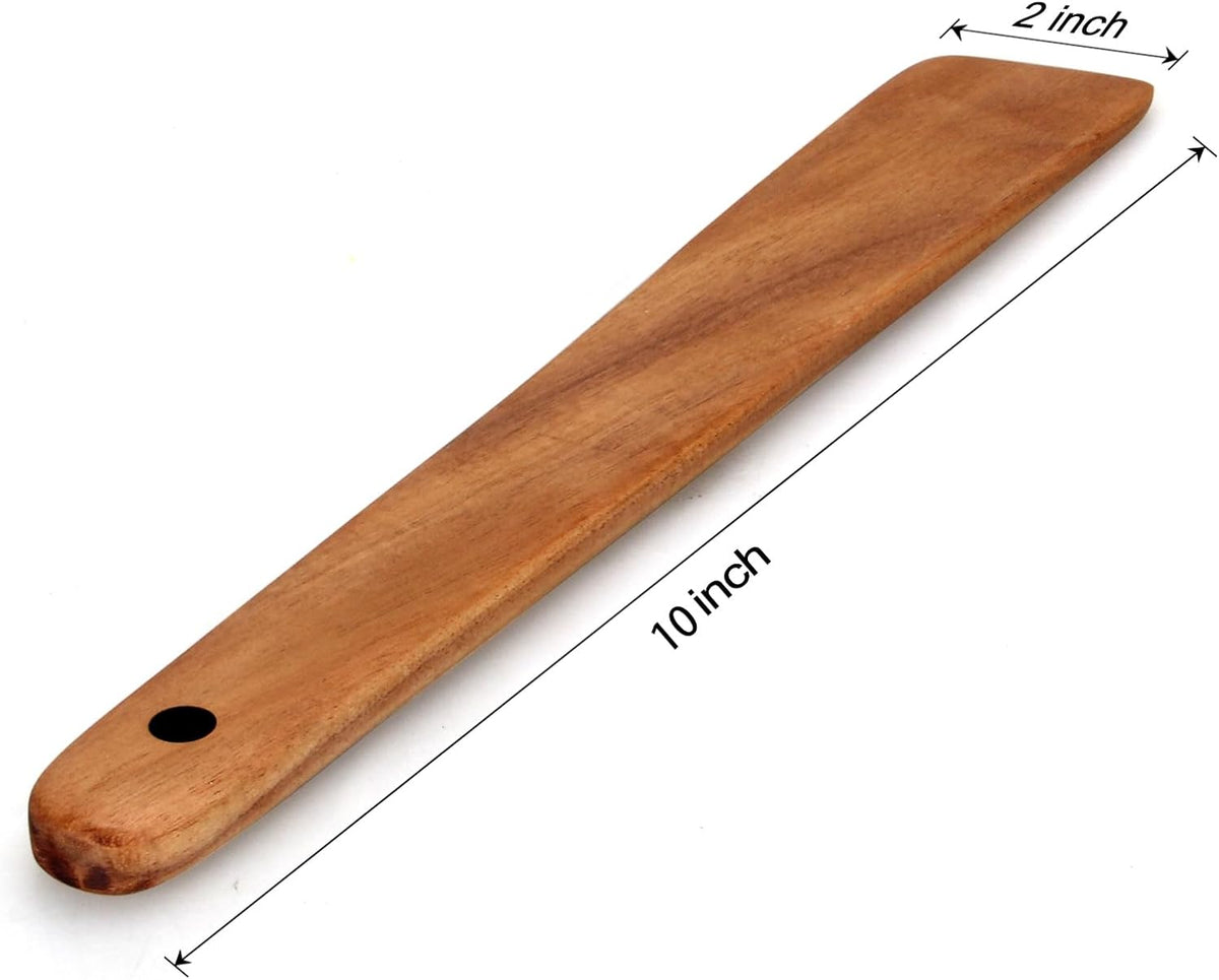 3 Pack Skinny Wooden Spurtle Set for Sourdough Starter Kit Accessories