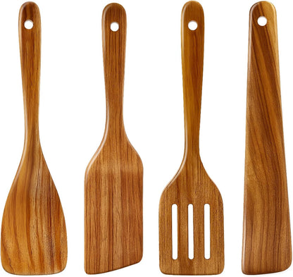 3 Pack Skinny Wooden Spurtle Set for Sourdough Starter Kit Accessories